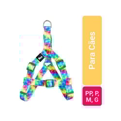 Peitoral Petz Color Cube Tamanho G Para Cães