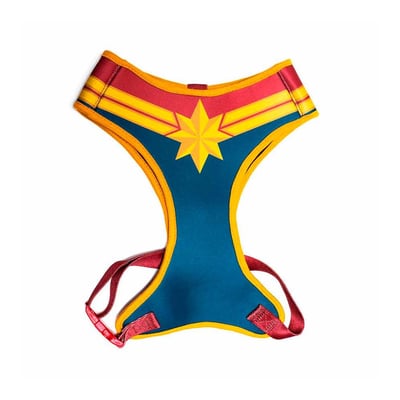 Peitoral Piticas Capitain Marvel Tamanho P Para Cachorros