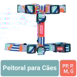 Peitoral Spike Geo Para Cães - 1 Unidade