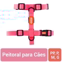 Peitoral Spike Pink Para Cães - 1 Unidade - Tamanho PP