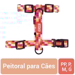 Peitoral Spike Pinkchess Para Cães - 1 Unidade - Tamanho PP