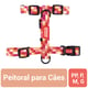 Peitoral Spike Pinkchess Tamanho M Para Cães - Tamanho M