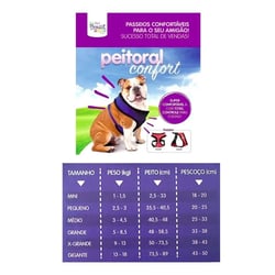 Peitoral The Pets Confort Para Cães Pequenos - 1 Unidade