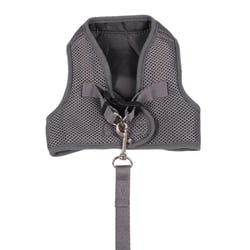 Peitoral Urban Puppy Aerado Cinza Para Cães - Tamanho PP