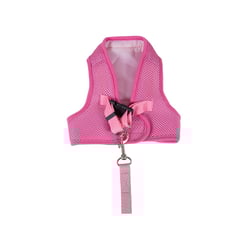 Peitoral Urban Puppy Para Cães - Colete Aerado Rosa - Tamanho PP