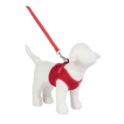 Peitoral Urban Puppy Vermelho Para Cachorros - Colete Aerado - Tamanho M