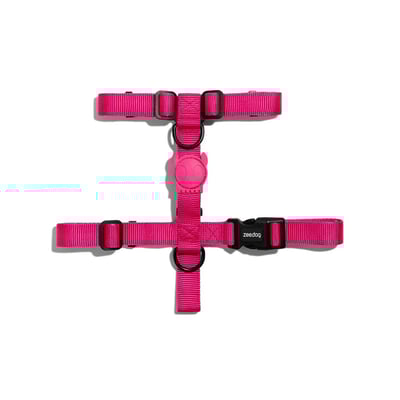 Peitoral Zee.Dog Pink Led Tamanho P Para Cachorros
