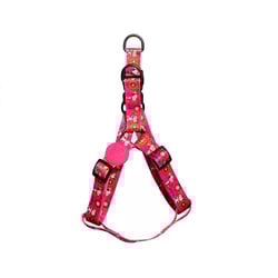 Peitoral Zooz Pets Snoopy Pink Flower Para Cachorros - Tamanho M