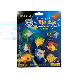 Peixe De Plástico Colorido Boyu Para Aquários - 8 Unidades