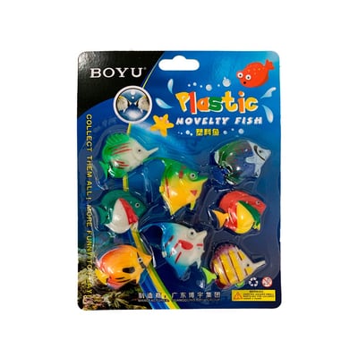 Peixe De Plástico Colorido Boyu Para Aquários - 8 Unidades