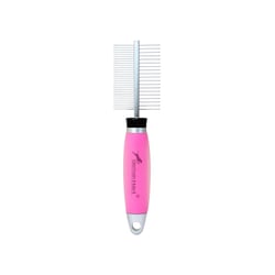 Pente Duplo Germanhart Gel Rosa Para Cães E Gatos
