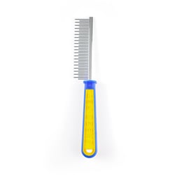 Pente Napi Cerdas Alternadas 40 Dentes Com Cabo De Plástico Para Cães