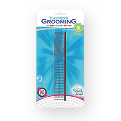 Pente The Pets Aço Cromado 61 Dentes - 1 Unidade