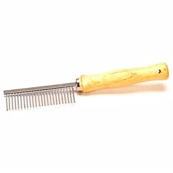 Pente The Pets Brasil 20 Dentes Longos Cabo De Madeira - 1 Unidade