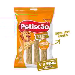 Petiscão Cãolágeno Stick 4" Para Cães - 3 Unidades