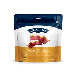 Petisco Bacon Queijo Selections 400G Para Cães Adultos - 400 Gramas