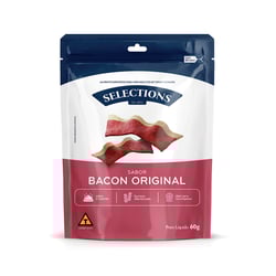 Petisco Bacon Selections Para Cães Adultos - 1 Unidade - 60 Gramas