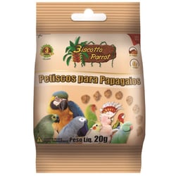 Petisco Biscotto Parrot Aves Da Mata Para Papagaios E Psitacídeos - 20G