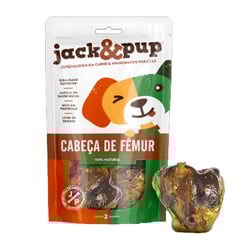 Petisco Cabeça De Fêmur Suíno Jack&Pup - 2 Unidades Para Cachorros