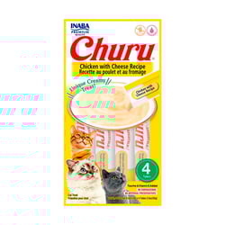 Petisco Cremoso Churu Galinha E Queijo Para Gatos - 56G