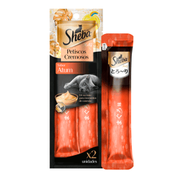 Petisco Cremoso Sheba Para Gatos Adultos Atum - 24G