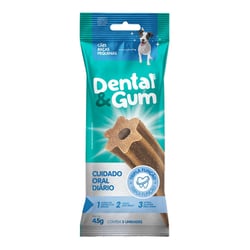 Petisco Dental Cuidado Oral Para Cães Adultos Pequenos - 3 Unidades