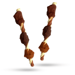 Petisco Dingo Kabobs 3 Sabores Para Cães - 5 Unidades - 2 Unidades