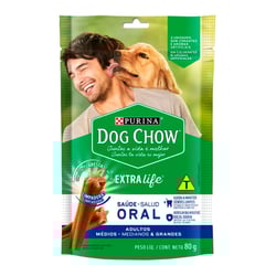 Petisco Dog Chow Extra Life Saúde Oral Para Cães Médios E Grandes - 3 Unidades