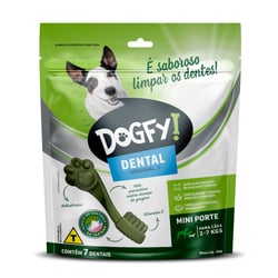 Petisco Dogfy Dental Para Cães De Porte Mini 7 Unidades