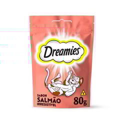 Petisco Dreamies Salmão Para Gatos Adultos - 80G - 80 Gramas