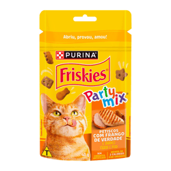 Petisco Friskies Party Mix Frango Para Gatos - 40G