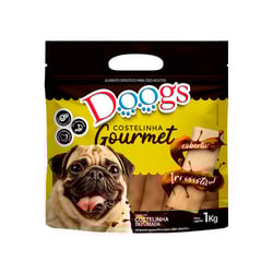 Petisco Gourmet Doogs Costelinha Defumada Para Cães - 1Kg