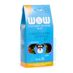 Petisco Gourmet Wow Frango Com Cúrcuma Para Cães - 50G