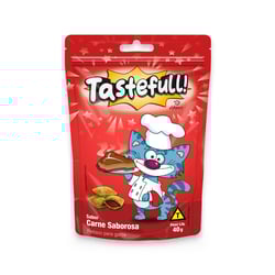Petisco Hana Tastefull Sabor Carne Para Gatos Adultos - 40 Gramas