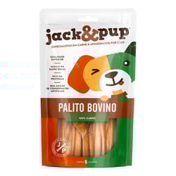 Petisco Jack&Pup Palito Bovino Para Cães - 5 Unidades