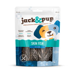 Petisco Jack&Pup Skin Fish Para Cães - 50G