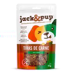 Petisco Jack&Pup Tiras De Carne Para Cães 50G - 1 Unidade