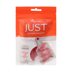 Petisco Just Steak De Pato Para Cães E Gatos - 55 Gramas
