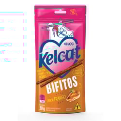 Petisco Kelcat Bifitos Frango - 30G