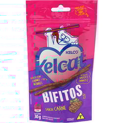Petisco Kelcat Snack Bifitos Carne - 30G