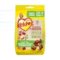 Petisco Keldog Criadores Cenoura, Ervilha E Batata Doce - 1Kg