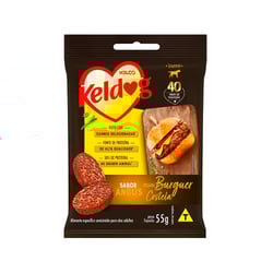 Petisco Keldog Mini Burguer Costela Para Cães - 55G - 1 Unidade