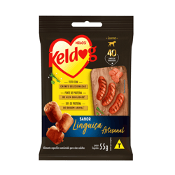 Petisco Keldog Mini Linguiça Artesanal Para Cães 55G - 1 Unidade