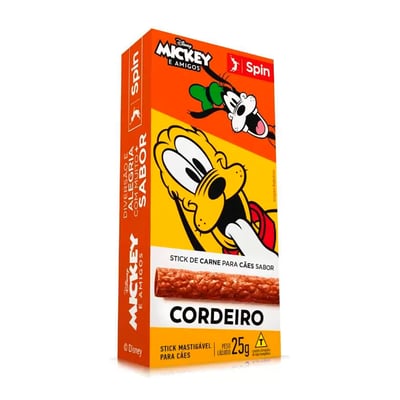 Petisco Mickey Spin Pet Cordeiro - 25G