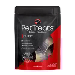 Petisco Natural Chifre Bovino Pet Treats Para Cachorros - 2 Unidades