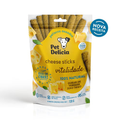 Petisco Natural Pet Delícia Cheese Vegetariano Para Cães Vitalidade Com Prebióticos - 120G