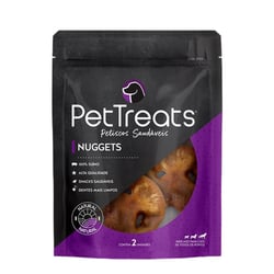 Petisco Natural Pet Treats Nuggets Suíno Para Cachorros - 2 Unidades