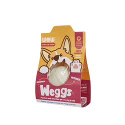 Petisco Natural Wow Pet Food Weggs Para Cães Sabor Frango Com Alecrim - 1 Unidade
