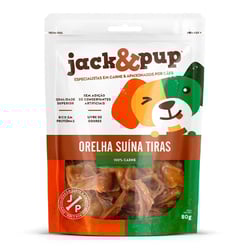 Petisco Orelha Suína Jack&Pup Para Cães - 80G