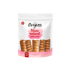 Petisco Origem Natural Para Caes Traqueia Bovina Desidratada 100G